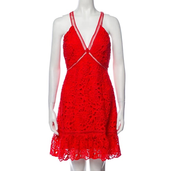 NWT Astr the label red lace mini dress sz. S - Picture 1 of 4